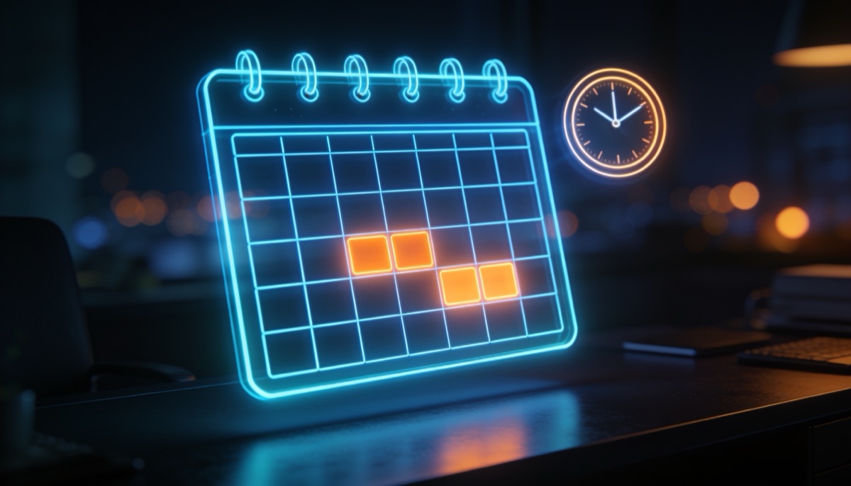 Calendario holográfico con citas agendadas automáticamente - PeeterDigital