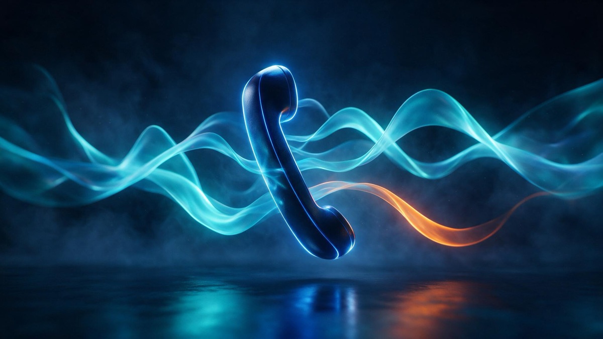 AI voice agent answering a small business phone call - PeeterDigital